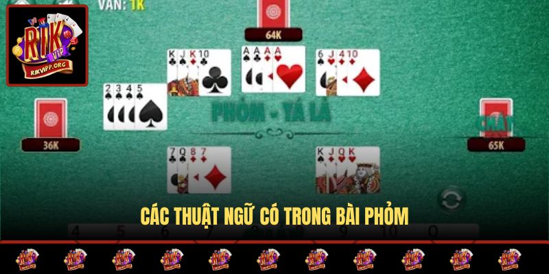 Các thuật ngữ có trong bài Phỏm