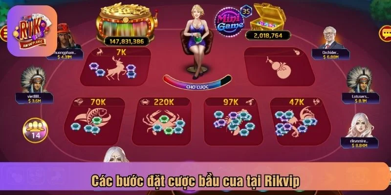Dễ dàng đặt cược bầu cua tại Rikvip