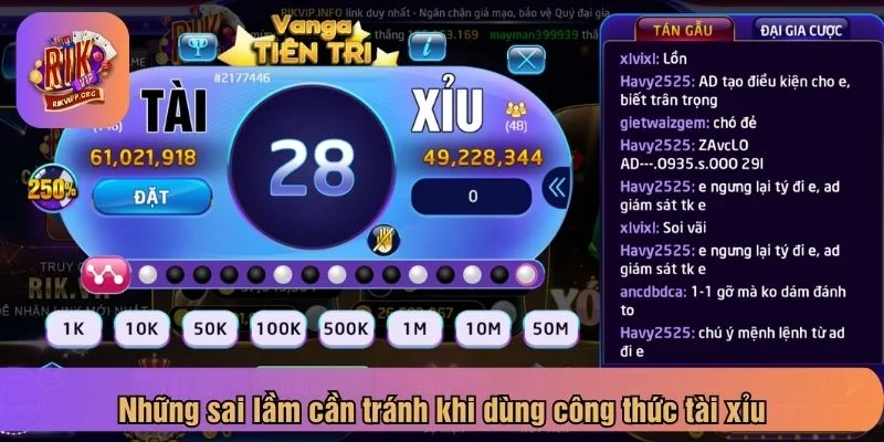 Người chơi cần tỉnh táo khi chơi tài xỉu