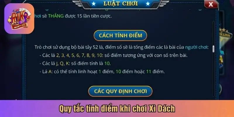 Quy tắc tính điểm khi chơi Xì Dách