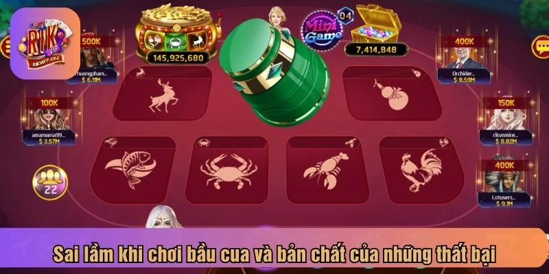 Sai lầm khi chơi bầu cua thường xuất hiện khi mới chơi