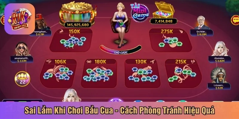 Sai lầm khi chơi bầu cua