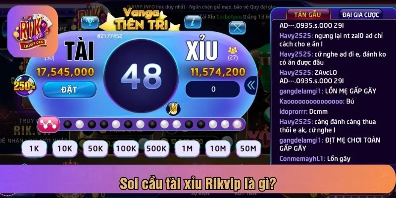 Soi cầu tài xỉu Rikvip là kỹ thuật dự đoán kết quả